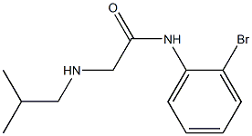 N-(2-bromophenyl)-2-[(2-methylpropyl)amino]acetamide 구조식 이미지