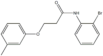 N-(2-bromophenyl)-3-(3-methylphenoxy)propanamide 구조식 이미지