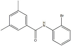 N-(2-bromophenyl)-3,5-dimethylbenzamide 구조식 이미지