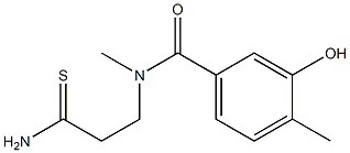 N-(2-carbamothioylethyl)-3-hydroxy-N,4-dimethylbenzamide Structure