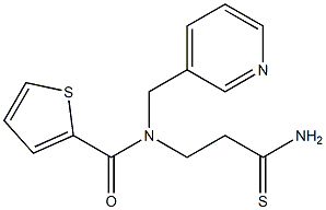 N-(2-carbamothioylethyl)-N-(pyridin-3-ylmethyl)thiophene-2-carboxamide Structure