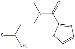 N-(2-carbamothioylethyl)-N-methylthiophene-2-carboxamide Structure