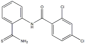 N-(2-carbamothioylphenyl)-2,4-dichlorobenzamide 구조식 이미지