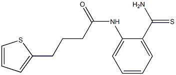 N-(2-carbamothioylphenyl)-4-(thiophen-2-yl)butanamide 구조식 이미지