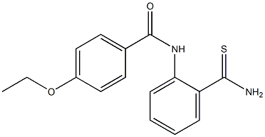 N-(2-carbamothioylphenyl)-4-ethoxybenzamide 구조식 이미지