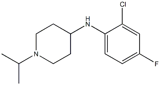 N-(2-chloro-4-fluorophenyl)-1-(propan-2-yl)piperidin-4-amine 구조식 이미지