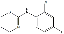 N-(2-chloro-4-fluorophenyl)-5,6-dihydro-4H-1,3-thiazin-2-amine Structure