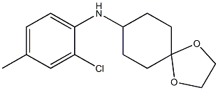N-(2-chloro-4-methylphenyl)-1,4-dioxaspiro[4.5]decan-8-amine 구조식 이미지