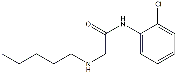 N-(2-chlorophenyl)-2-(pentylamino)acetamide 구조식 이미지