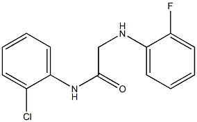 N-(2-chlorophenyl)-2-[(2-fluorophenyl)amino]acetamide 구조식 이미지