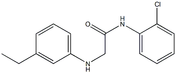 N-(2-chlorophenyl)-2-[(3-ethylphenyl)amino]acetamide 구조식 이미지