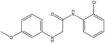 N-(2-chlorophenyl)-2-[(3-methoxyphenyl)amino]acetamide 구조식 이미지