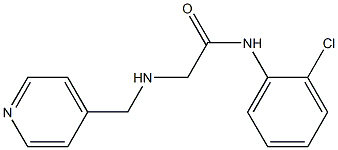 N-(2-chlorophenyl)-2-[(pyridin-4-ylmethyl)amino]acetamide 구조식 이미지