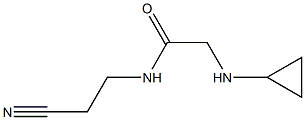 N-(2-cyanoethyl)-2-(cyclopropylamino)acetamide Structure