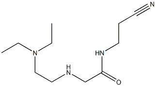 N-(2-cyanoethyl)-2-{[2-(diethylamino)ethyl]amino}acetamide Structure