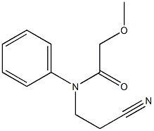 N-(2-cyanoethyl)-2-methoxy-N-phenylacetamide 구조식 이미지