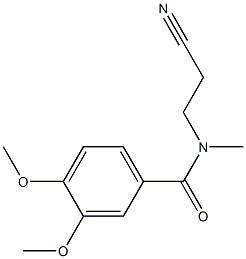 N-(2-cyanoethyl)-3,4-dimethoxy-N-methylbenzamide Structure