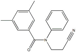 N-(2-cyanoethyl)-3,5-dimethyl-N-phenylbenzamide 구조식 이미지