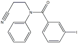 N-(2-cyanoethyl)-3-iodo-N-phenylbenzamide 구조식 이미지