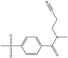 N-(2-cyanoethyl)-4-methanesulfonyl-N-methylbenzamide Structure