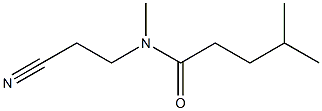 N-(2-cyanoethyl)-N,4-dimethylpentanamide Structure