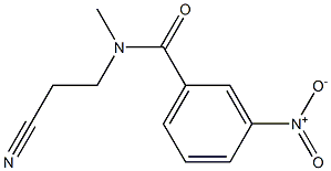 N-(2-cyanoethyl)-N-methyl-3-nitrobenzamide 구조식 이미지