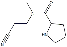N-(2-cyanoethyl)-N-methylpyrrolidine-2-carboxamide 구조식 이미지