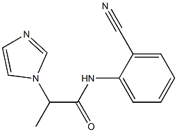 N-(2-cyanophenyl)-2-(1H-imidazol-1-yl)propanamide Structure