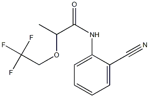 N-(2-cyanophenyl)-2-(2,2,2-trifluoroethoxy)propanamide 구조식 이미지