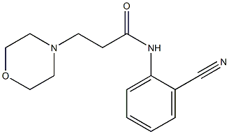 N-(2-cyanophenyl)-3-(morpholin-4-yl)propanamide 구조식 이미지