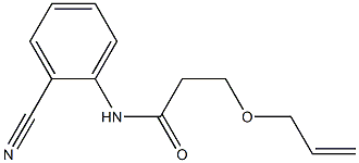 N-(2-cyanophenyl)-3-(prop-2-en-1-yloxy)propanamide Structure