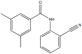 N-(2-cyanophenyl)-3,5-dimethylbenzamide 구조식 이미지