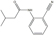 N-(2-cyanophenyl)-3-methylbutanamide 구조식 이미지
