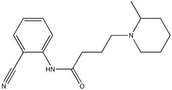 N-(2-cyanophenyl)-4-(2-methylpiperidin-1-yl)butanamide 구조식 이미지