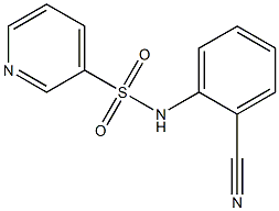 N-(2-cyanophenyl)pyridine-3-sulfonamide 구조식 이미지