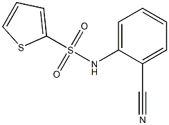 N-(2-cyanophenyl)thiophene-2-sulfonamide Structure