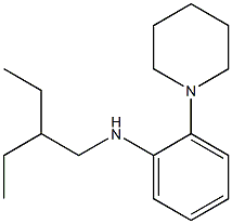 N-(2-ethylbutyl)-2-(piperidin-1-yl)aniline 구조식 이미지