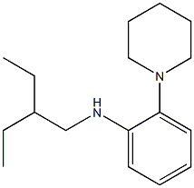 N-(2-ethylbutyl)-2-(piperidin-1-yl)aniline Structure