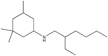 N-(2-ethylhexyl)-3,3,5-trimethylcyclohexan-1-amine 구조식 이미지