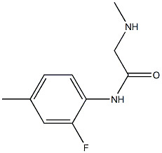 N-(2-fluoro-4-methylphenyl)-2-(methylamino)acetamide 구조식 이미지