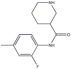 N-(2-fluoro-4-methylphenyl)piperidine-3-carboxamide 구조식 이미지