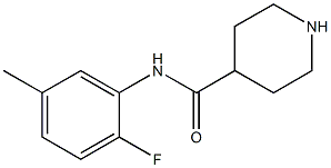 N-(2-fluoro-5-methylphenyl)piperidine-4-carboxamide 구조식 이미지