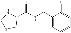 N-(2-fluorobenzyl)-1,3-thiazolidine-4-carboxamide Structure