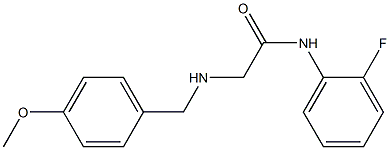 N-(2-fluorophenyl)-2-{[(4-methoxyphenyl)methyl]amino}acetamide 구조식 이미지