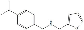 N-(2-furylmethyl)-N-(4-isopropylbenzyl)amine Structure