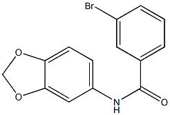 N-(2H-1,3-benzodioxol-5-yl)-3-bromobenzamide Structure