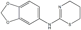 N-(2H-1,3-benzodioxol-5-yl)-5,6-dihydro-4H-1,3-thiazin-2-amine 구조식 이미지