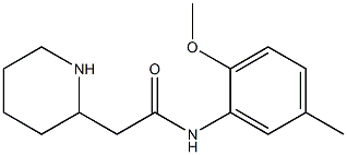 N-(2-methoxy-5-methylphenyl)-2-(piperidin-2-yl)acetamide 구조식 이미지