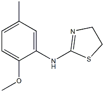 N-(2-methoxy-5-methylphenyl)-4,5-dihydro-1,3-thiazol-2-amine 구조식 이미지