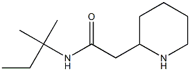 N-(2-methylbutan-2-yl)-2-(piperidin-2-yl)acetamide Structure